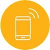 Sensitech Cellular Coverage Circle Icon - yellow