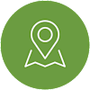 Sensitech Map Pin Circle Icon - green