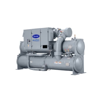 The 23XRV chiller is the world’s first integrated variable-speed, water cooled, screw chiller.