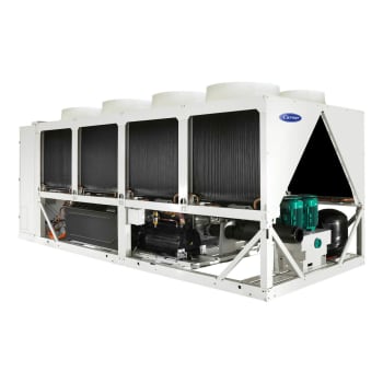 carrier-30KAV-variable-speed-screw-liquid-chiller-back-left
