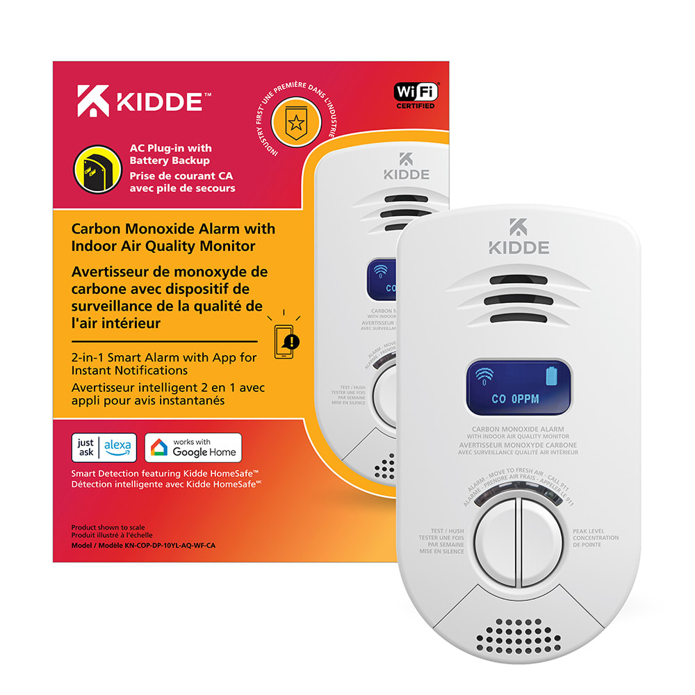 Kidde Smart Plug-In Carbon Monoxide with Indoor Air Quality Monitor