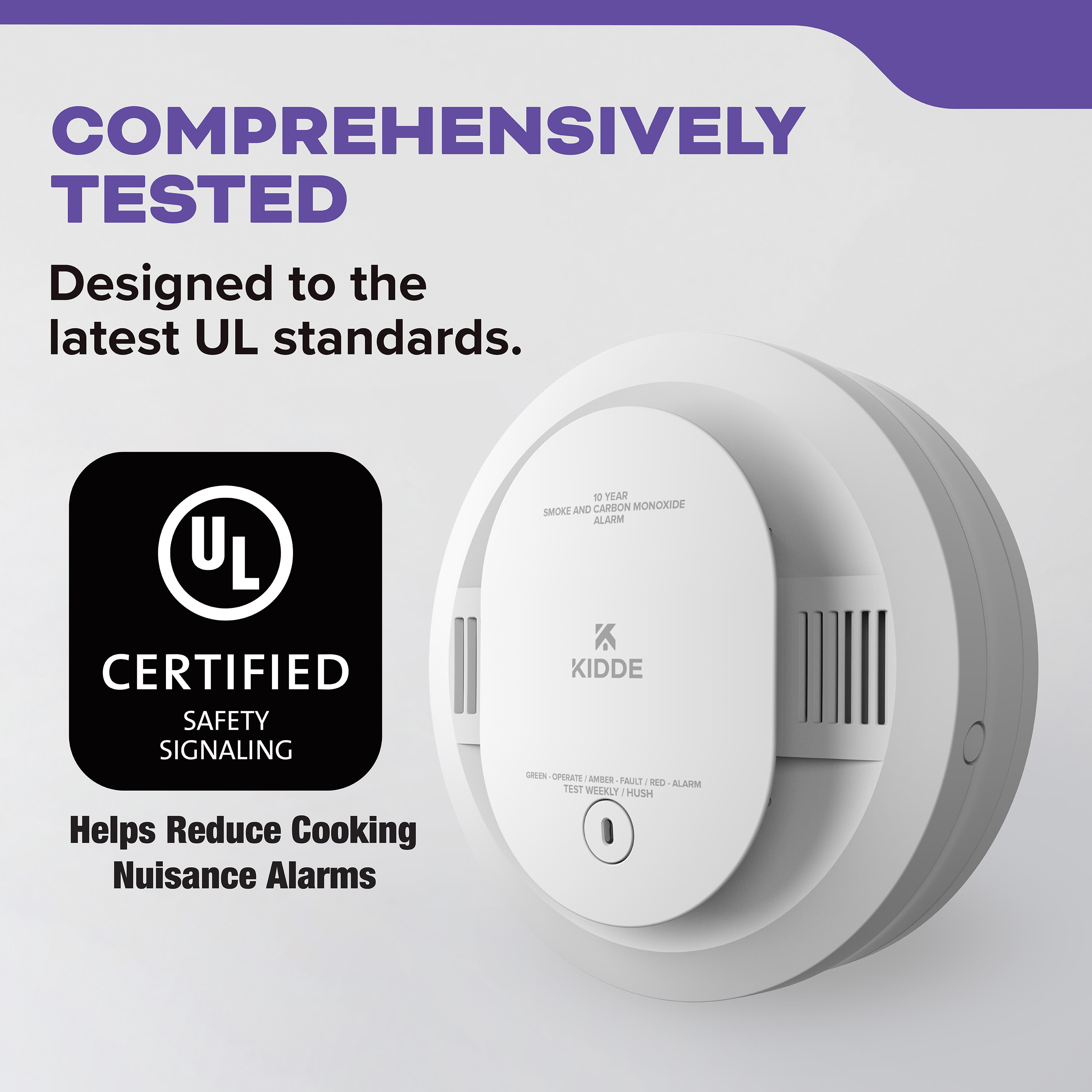 DETECT Combination Smoke & Carbon Monoxide Alarm, 10Year Battery