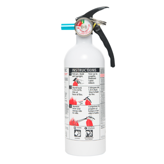468031MTL 5-B:C Kitchen/Garage Home Series White Fire Extinguisher ...