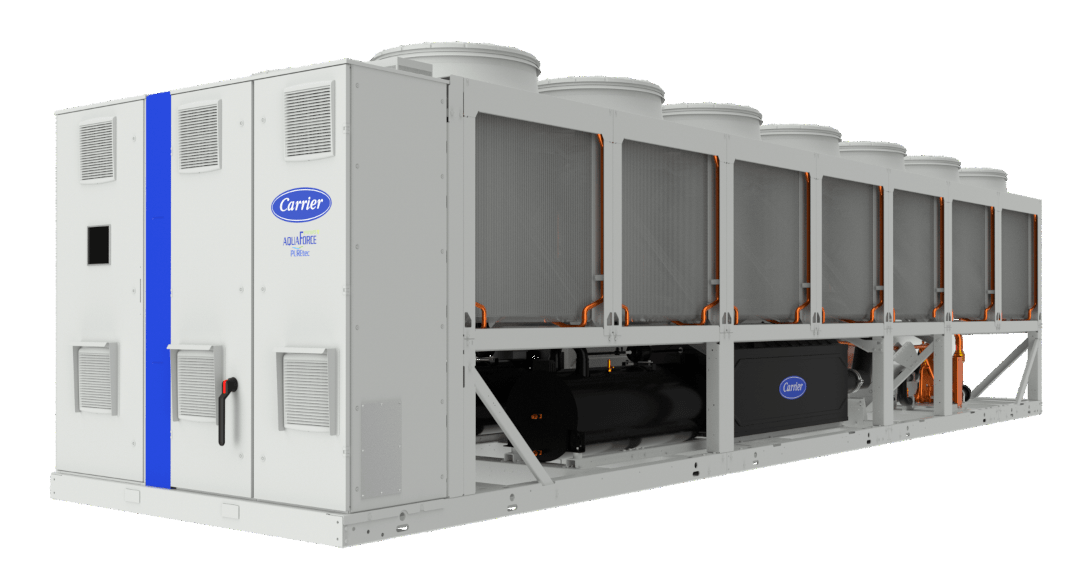 carrier-30KAVIZE-air-cooled-variable-speed-screw-liquid-chiller-front-left