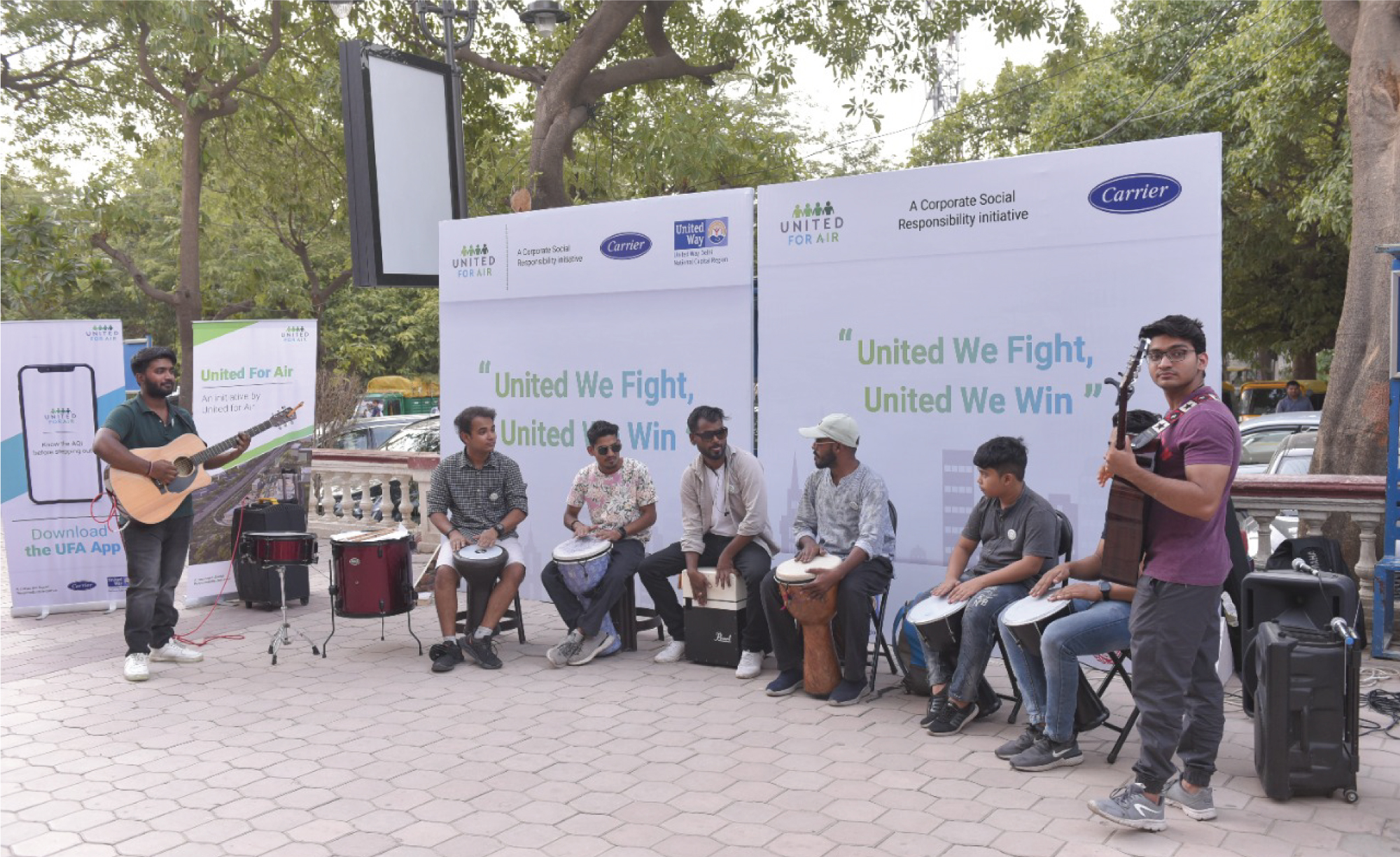 Musical mob being conducted near a shopping complex in Gurugram Musical mob being conducted near a shopping complex in Gurugram