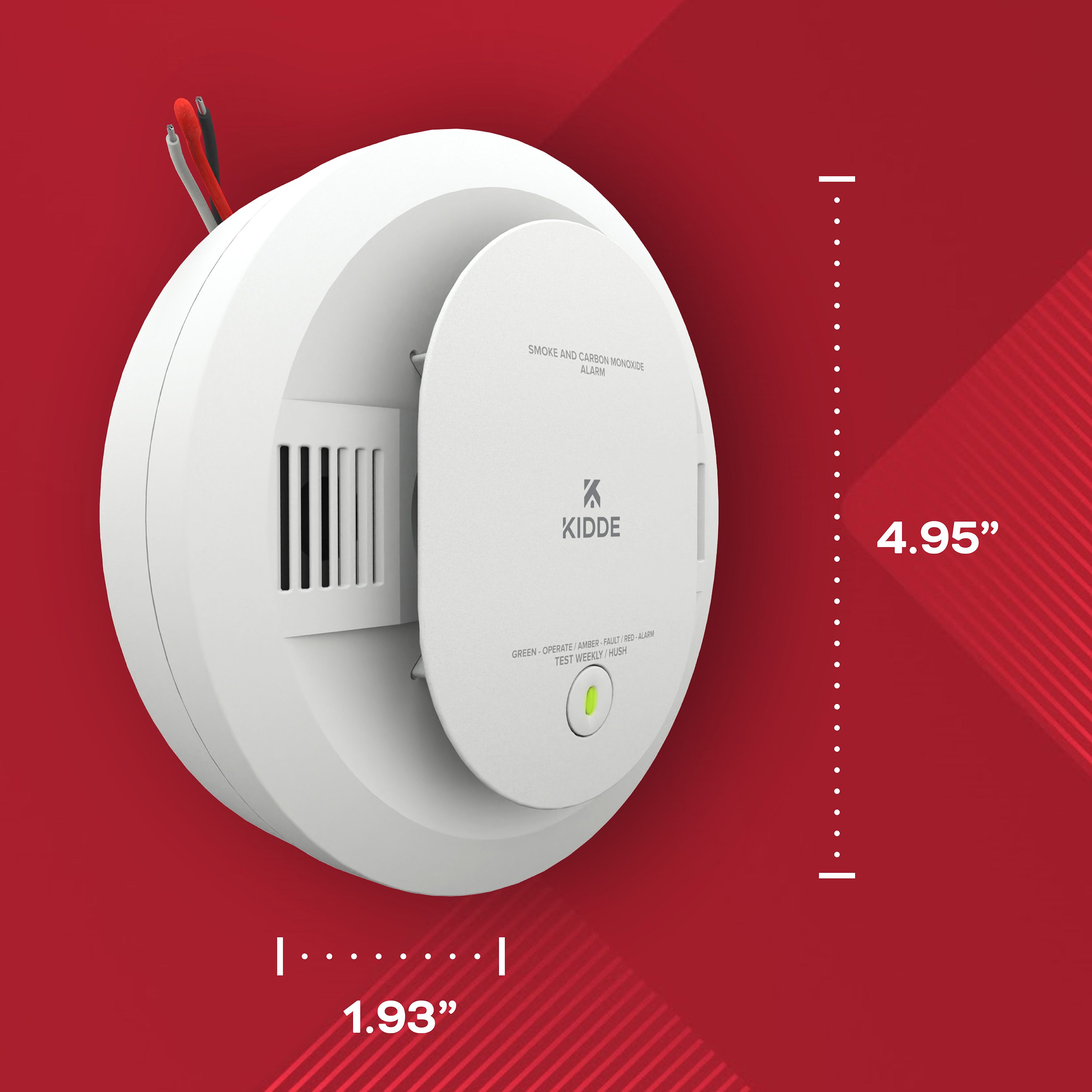 Kidde 900 CUAR Hardwired Smoke Carbon Monoxide Detector 43 OFF