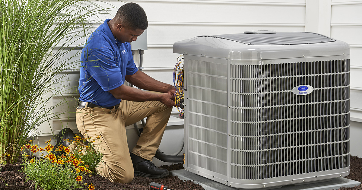 a carrier dealer performs air conditioning installation after homeowner found air conditioning installation near me