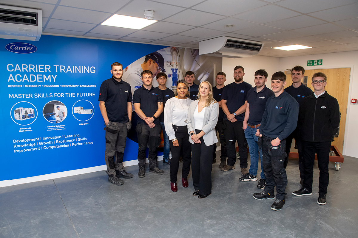 carrier's apprentices with new apprenticeship programme Lead Adele Watson