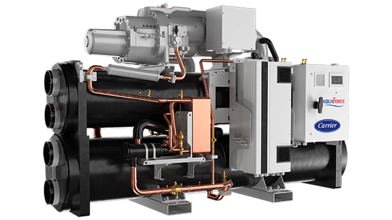 carrier-61XWH-ZE-water-sourced-heat-pump-HFO-refrigerant