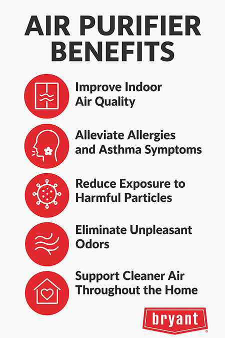 air purifier long term benefits infographic