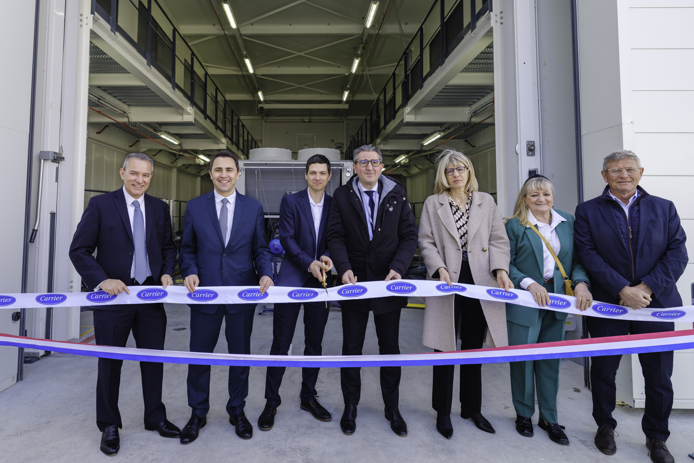 Carrier inaugurates new testing facility in France Ribbon-cutting ceremony inaugurating Carrier’s new testing facility in Montluel, France
