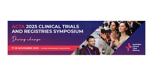 ACTA 2025 Clinical Trials and Registries Symposium logo ACTA 2025 Clinical Trials and Registries Symposium logo