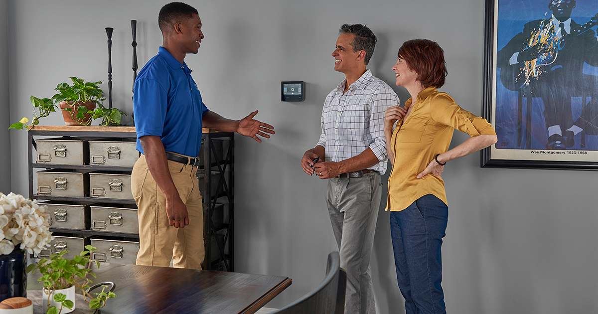 a carrier dealer discusses what is geothermal hating and how geothermal heating systems work with family