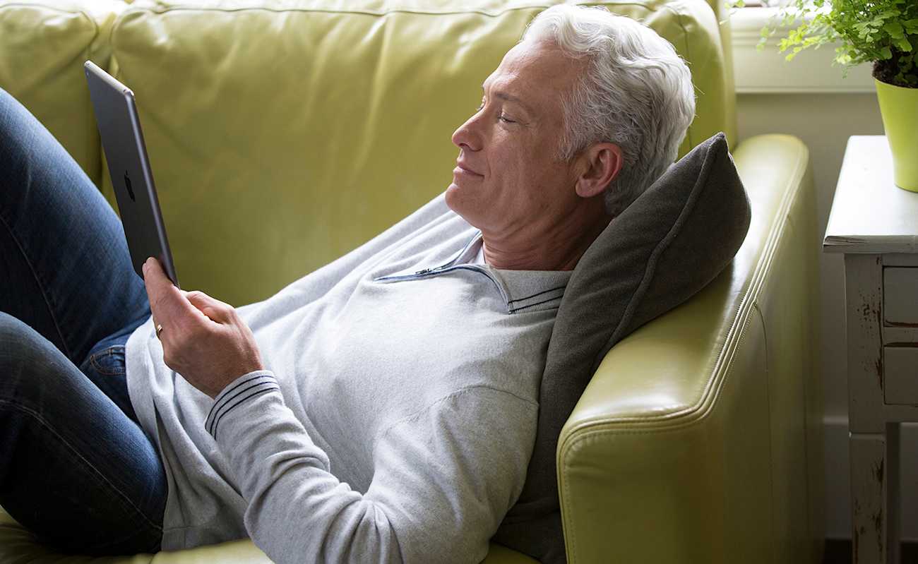 a man researches how to change ac filter