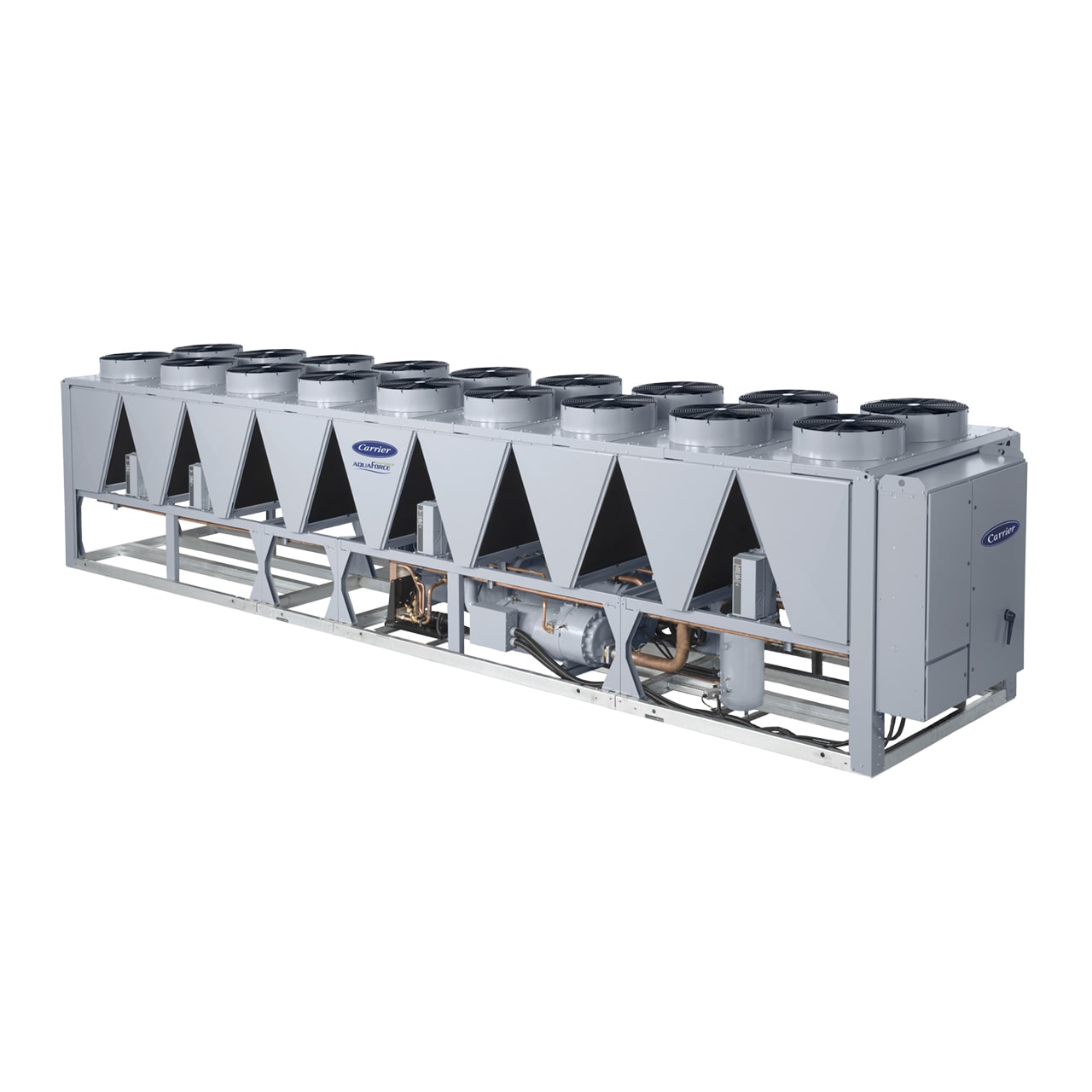 The Carrier® AquaForce® 30XV air-cooled variable-speed screw chiller was developed to ensure the best performance and efficiency in a solution that’s easy to install, easy to service, highly reliable and quiet.