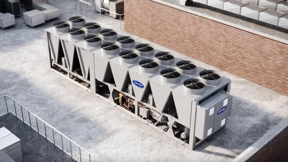 carrier-30xv-on-rooftop-economizer