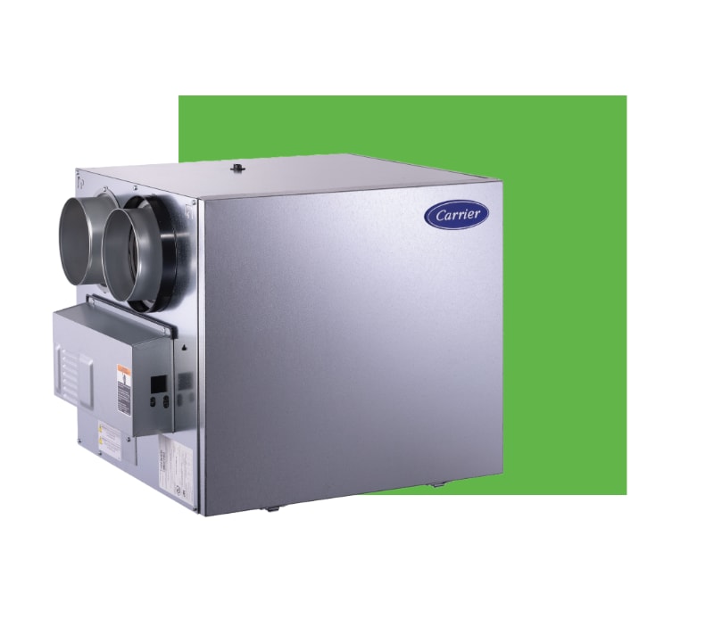 heat recovery ventilator or hvac ventilator and green block