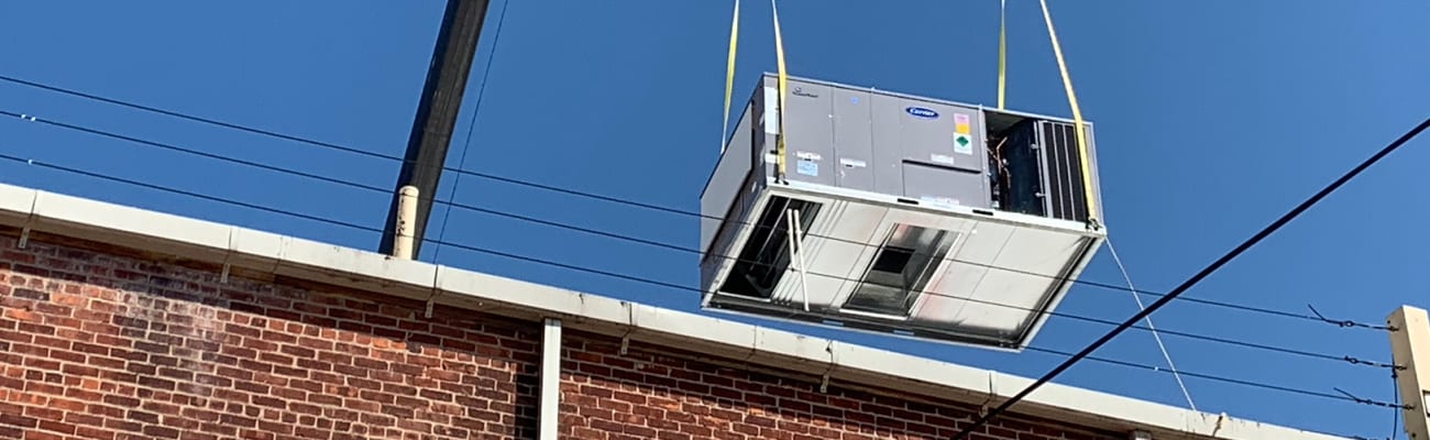 Carrier provides a complete line of commercial packaged rooftop units with Puron® refrigerant to meet demanding HVAC system requirements.  These packaged air conditioners deliver performance for various ranges of industrial applications.