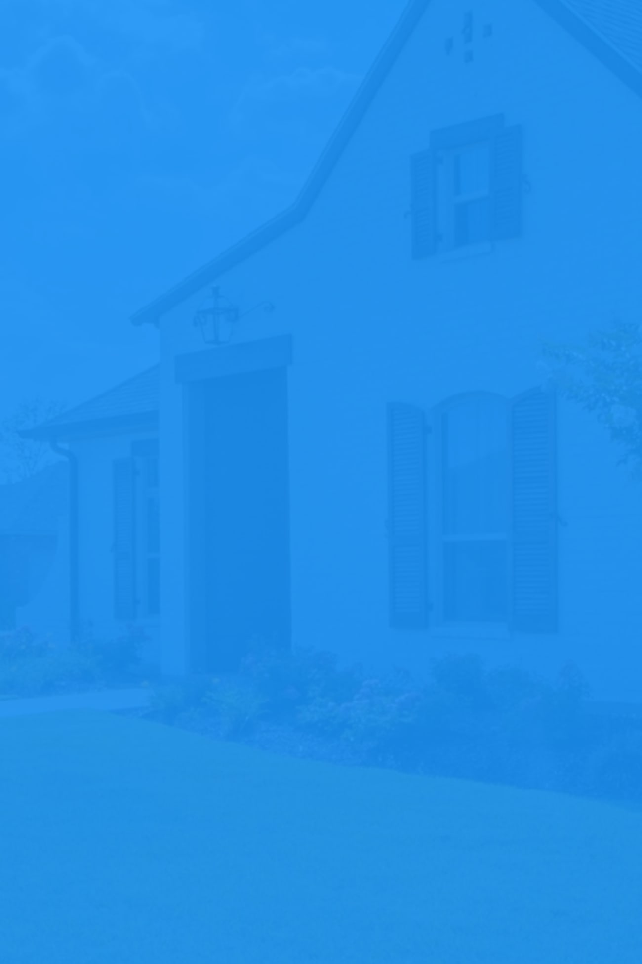 Street view of two suburban homes faded behind blue tint with headline Ready to unlock your Supra powers?