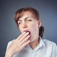 woman-yawning