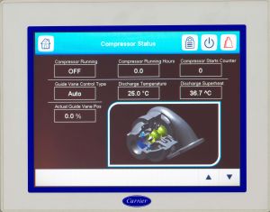 écran de régulation touch pilot des refroidisseurs et pompes à chaleur carrier 3 écran de régulation touch pilot des refroidisseurs et pompes à chaleur carrier 3