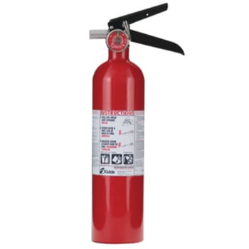 Product image for Kidde PRO 2.5MP (466227-01) Fire Extinguisher, Class A, Class B, and Class C, Multipurpose Dry Chemical w/Vehicle Bracket