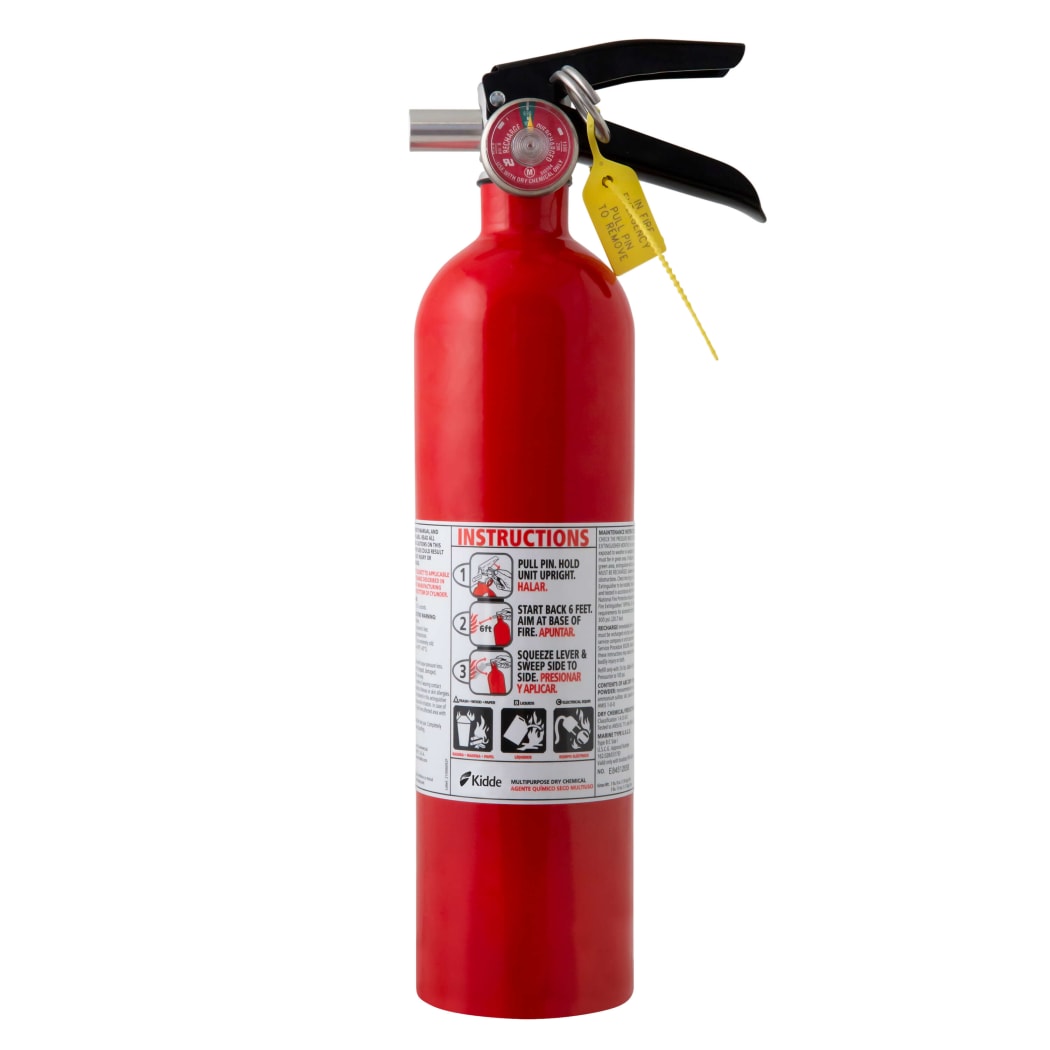 Kidde Multipurpose Home Fire Extinguisher, UL Rated 1-A:10-B:C, Model  KD82-110ABC