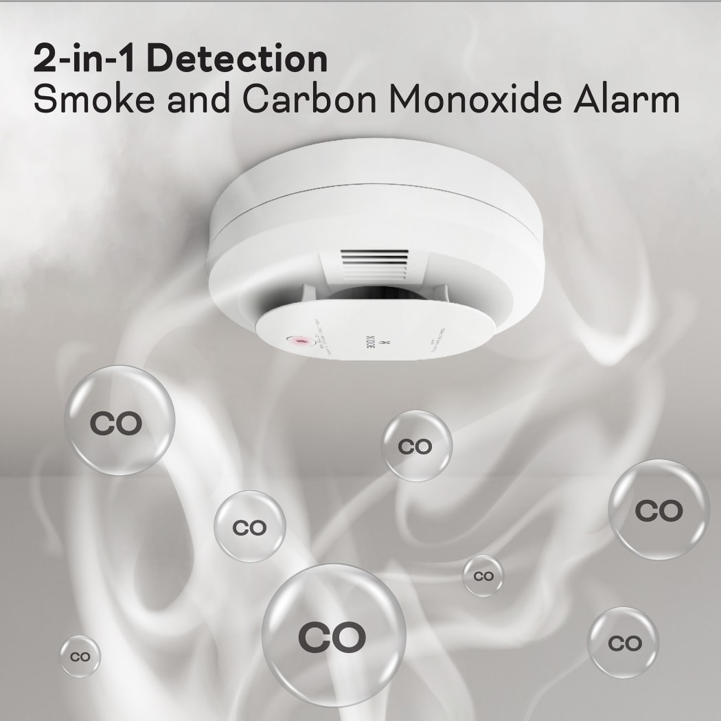 Kidde Smoke & Carbon Monoxide Detector with Voice Alerts, Battery Powered,  Combination Smoke & CO Alarm