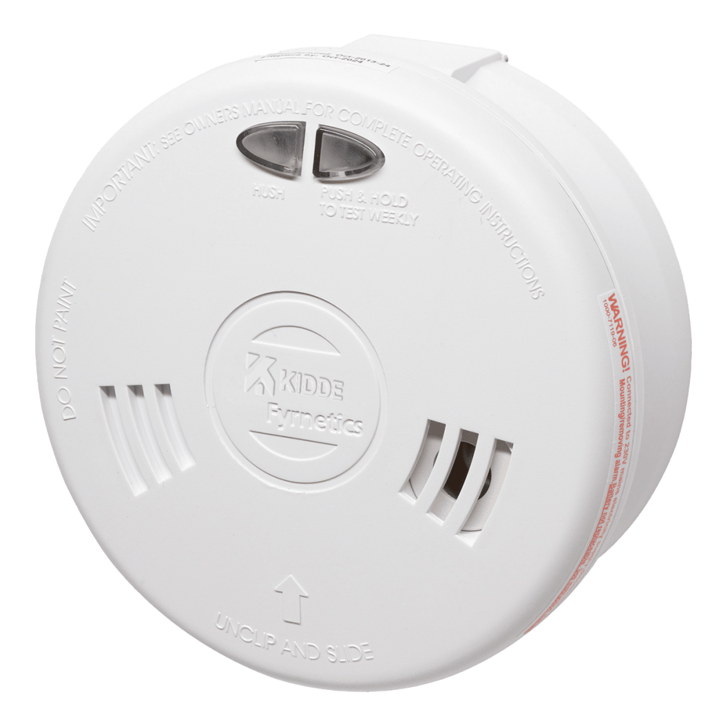 RF COMBO Fast Fix Mains Smoke & Heat Detector with 10yr Rechargeable  Lithium Battery Backup