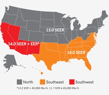 Seasonal Energy Efficiency Ratio Chart