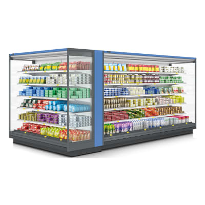 S Carrier Commercial Refrigeration, Walk In Cooler Display Shelving Unit