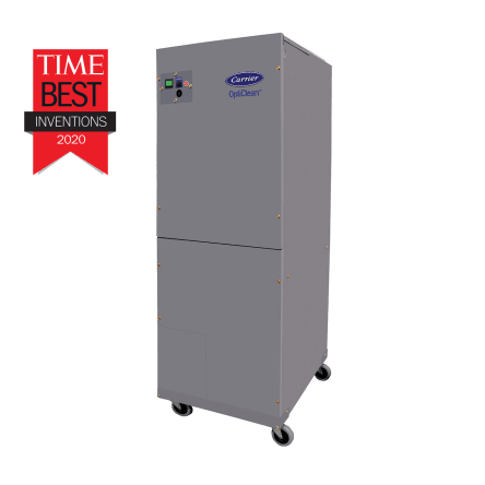 The Carrier OptiClean negative air machine is a portable, minimum 500 CFM solution designed for airborne infectious isolation (AII) rooms, helping Slow The Spread of COVID-19.