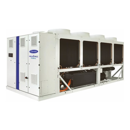 carrier-30KAVPZE-variable-speed-screw-liquid-chiller-back-left