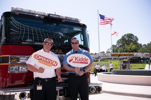 _TW88548 Palm Beach County firefighters at Operation Save A Life event.