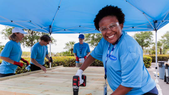 carrier global, social programs, volunteer work, habitat humanity, supporting local communities by building homes