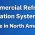 Blue banner with green leaves announcing Carrier Commercial Refrigeration CO2 Systems Now Available in North America