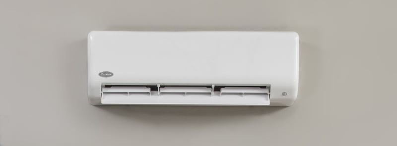 a carrier ductless mini split to help show ductless mini split vs central air and heat units