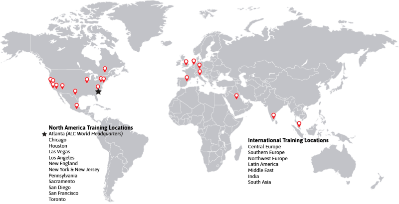 AutomatedLogic Global Training Map