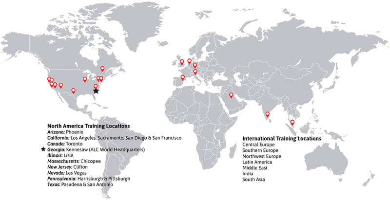 AutomatedLogic Global Training Map