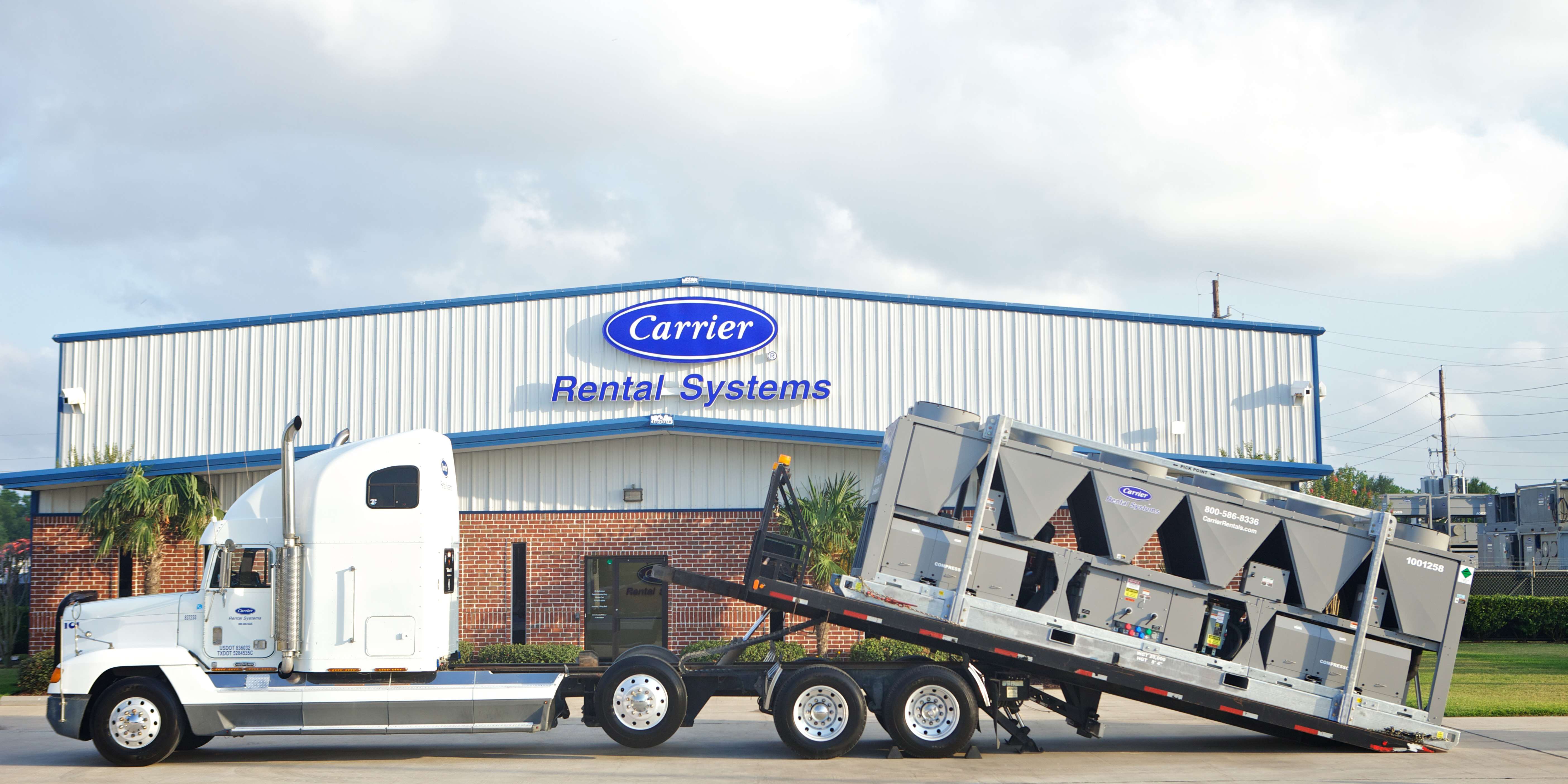 carrier-rentals-truck-in-front-of-rental-depot-data-centers
