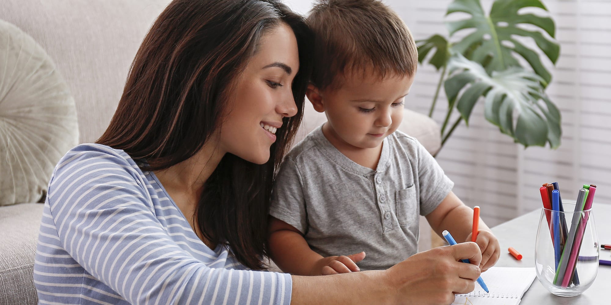 Mother-and-son-coloring