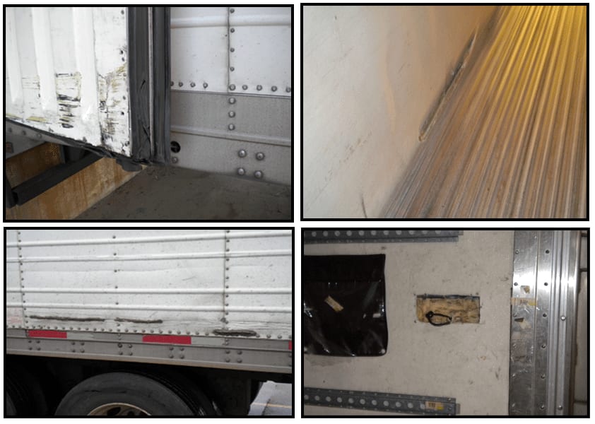 External Trailer Damage External trailer damage