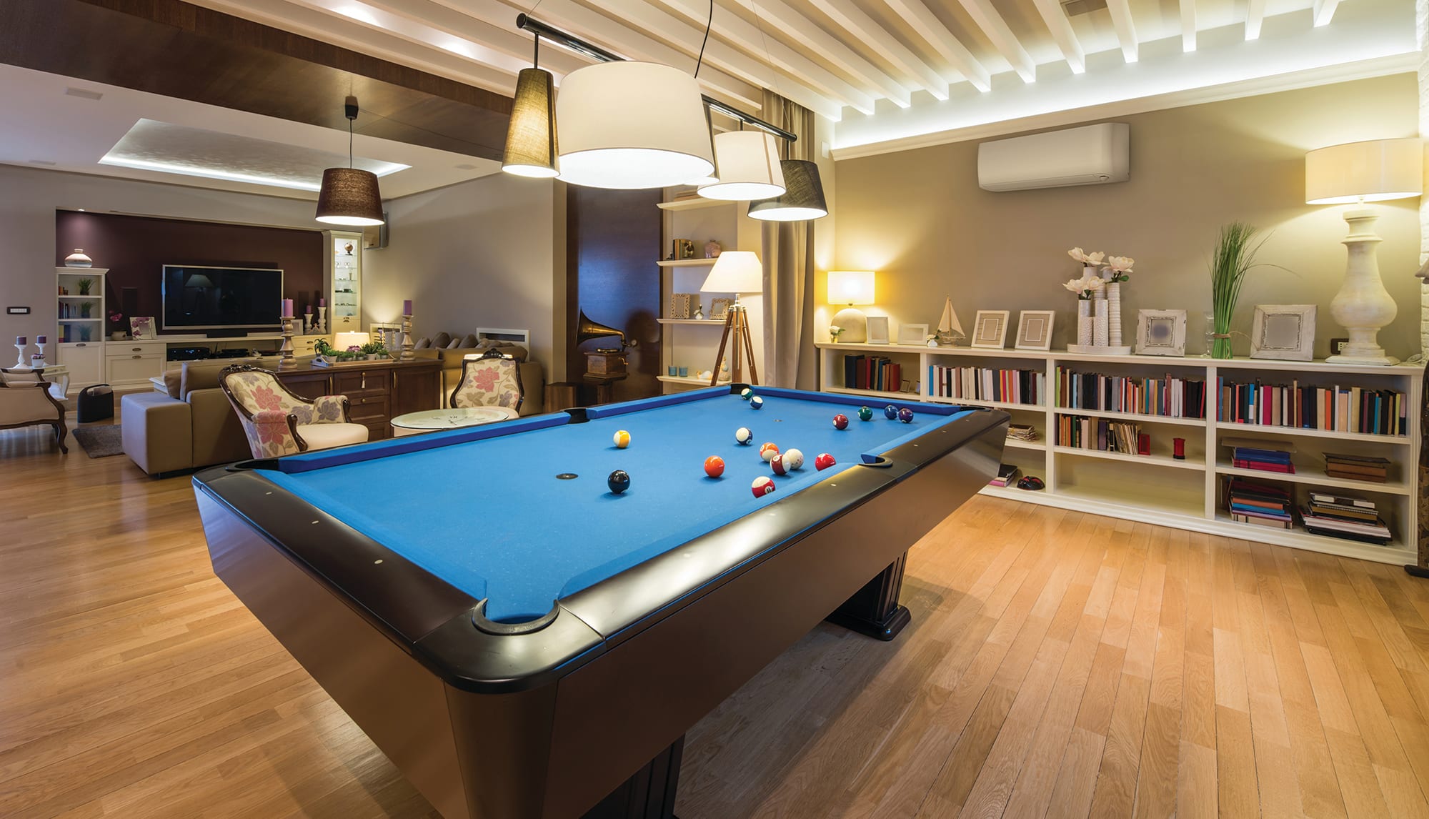 basement-with-mini-split-for-basement-installed-on-the-wall Basement with mini split for basement installed on the wall.