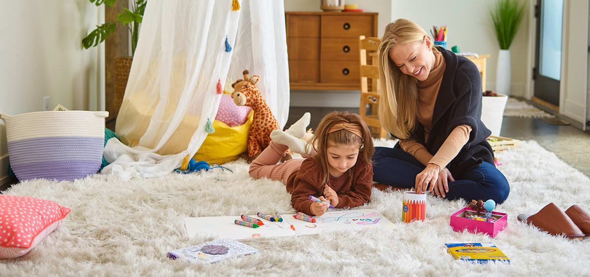 a mom and daughter relax in a home with uv light for ac installed a mom and daughter relax in a home with uv light for ac installed