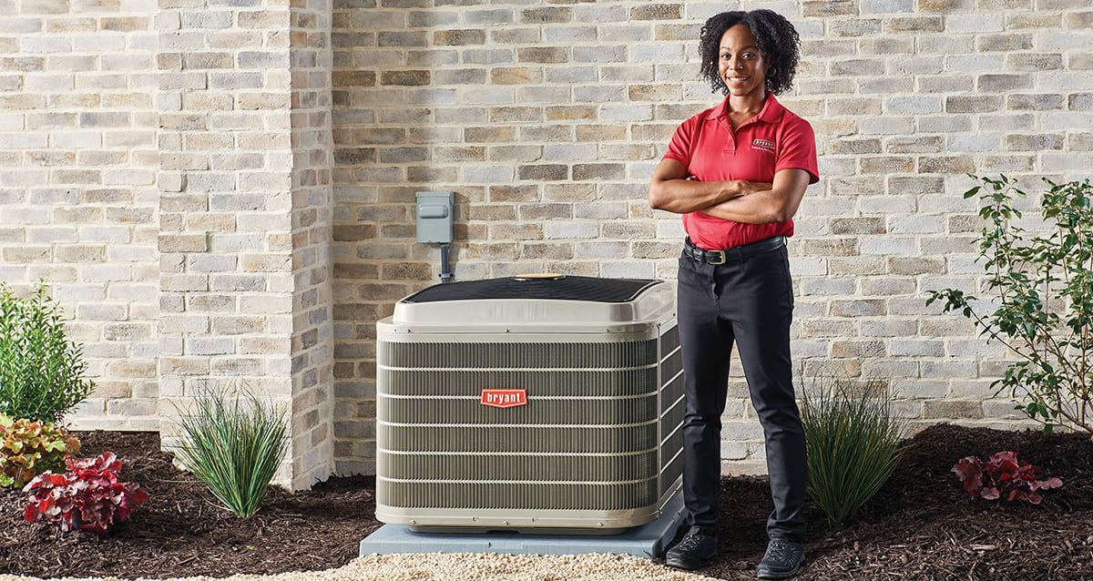 bryant dealer stands next to 3 ton heat pump bryant dealer stands next to 3 ton heat pump