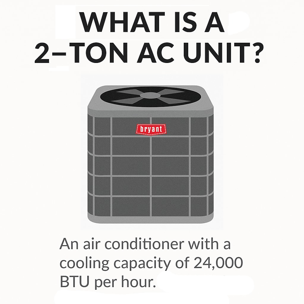 bryant what is a 2 ton ac unit infographic
