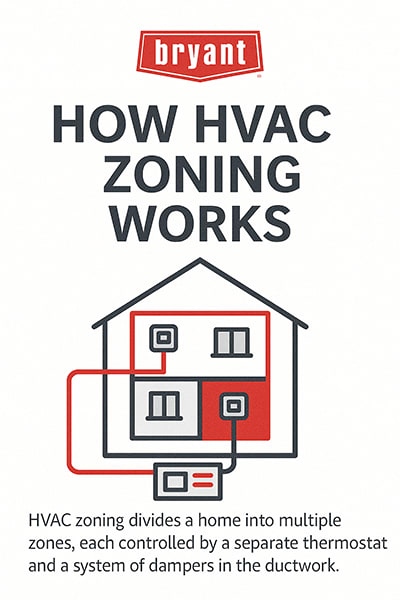 how hvac zoning works bryant infographic how hvac zoning works bryant infographic