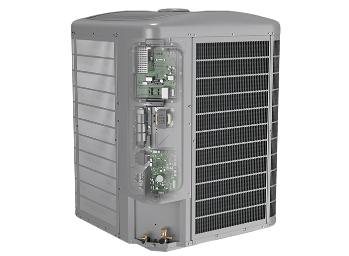 the inside of an electric heat pump showing how does a heat pump work the inside of an electric heat pump showing how does a heat pump work