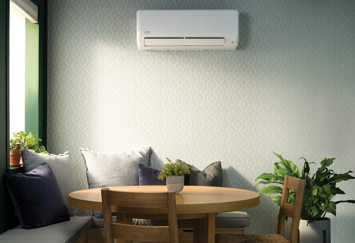 high seer mini split ac and heat unit installed in nook high seer mini split ac and heat unit installed in nook
