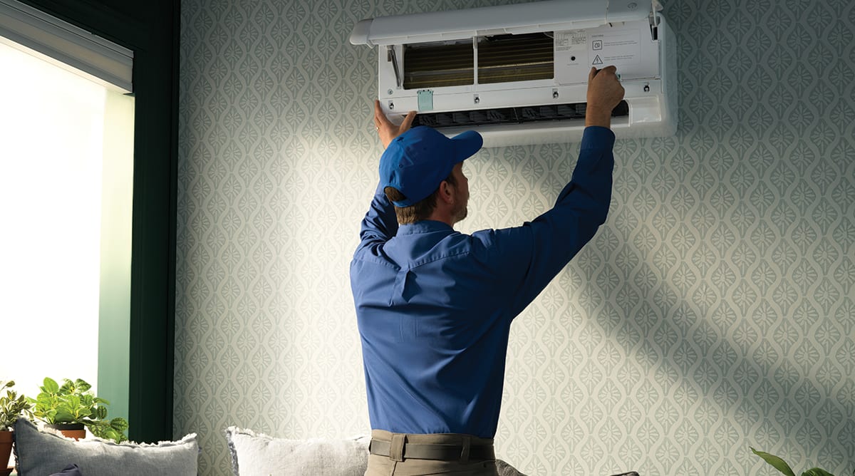 carrier dealer performs ductless mini split repair inside home carrier dealer performs ductless mini split repair inside home
